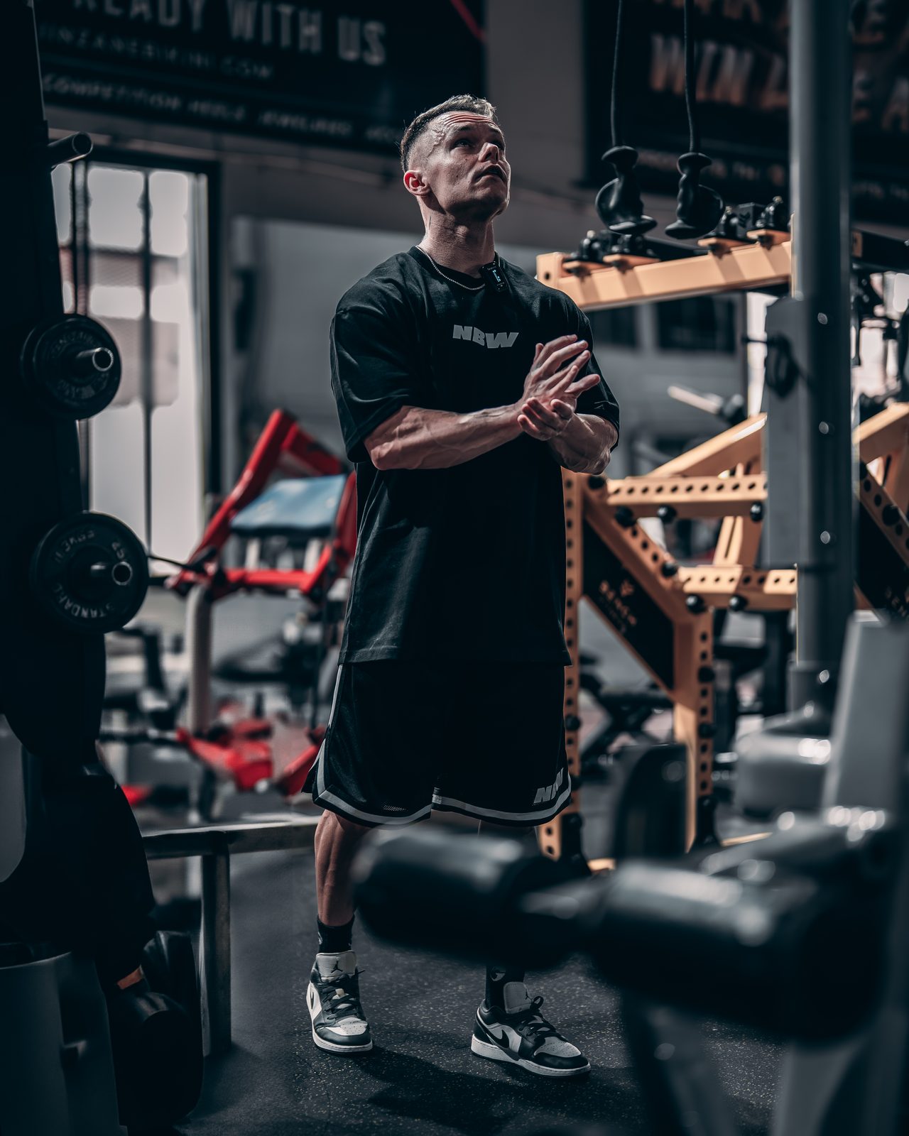 Athlete between sets